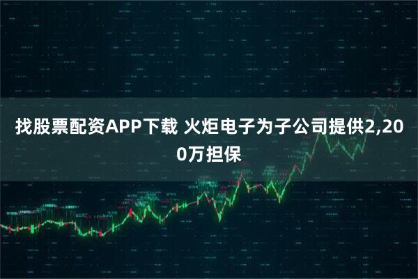 找股票配资APP下载 火炬电子为子公司提供2,200万担保